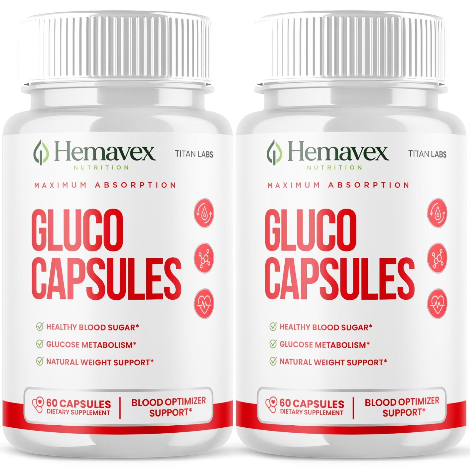 (2 Pack) Hemavex Advanced Blood Health Support Supplement Hema Vex 120 Capsules