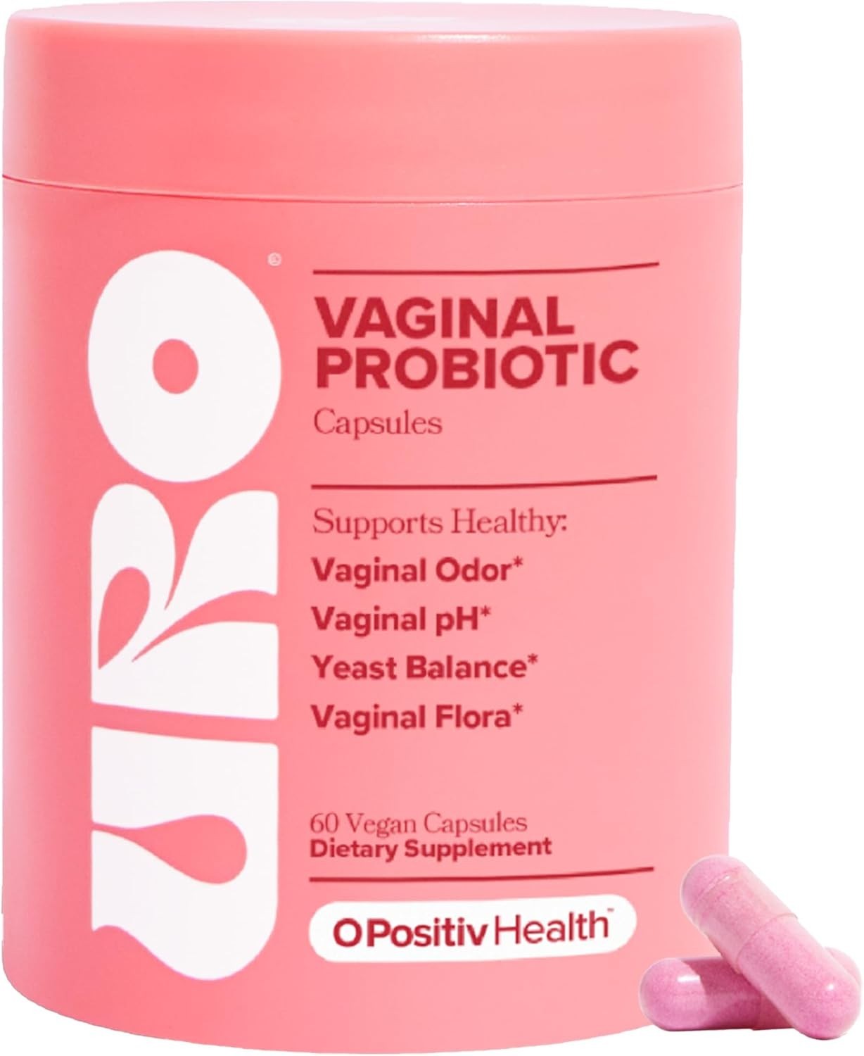 2PACK URO O Positiv Vaginal Probiotics for Women pH Balance w/ Prebiotic New
