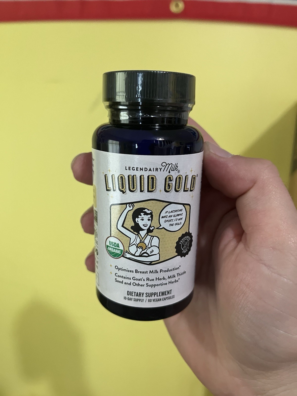 Legendary Milk LIQUID GOLD / 10-Day Supply 60 Vegetarian Capsules / EXP 08/2027