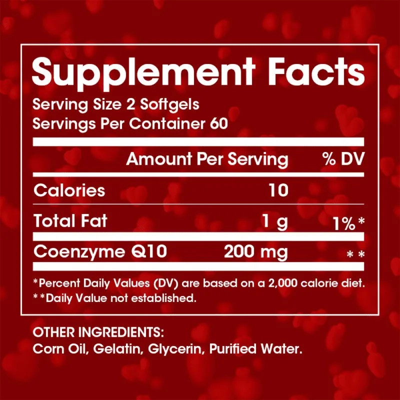 CoQ10 200 Mg 240pcs, Blood Circulation, Supports Heart and Cardiovascular Health