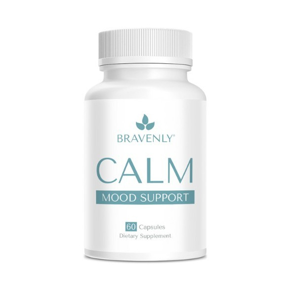 Bravenly Calm Mood Support Dietary Supplement Capsules, 60 Count