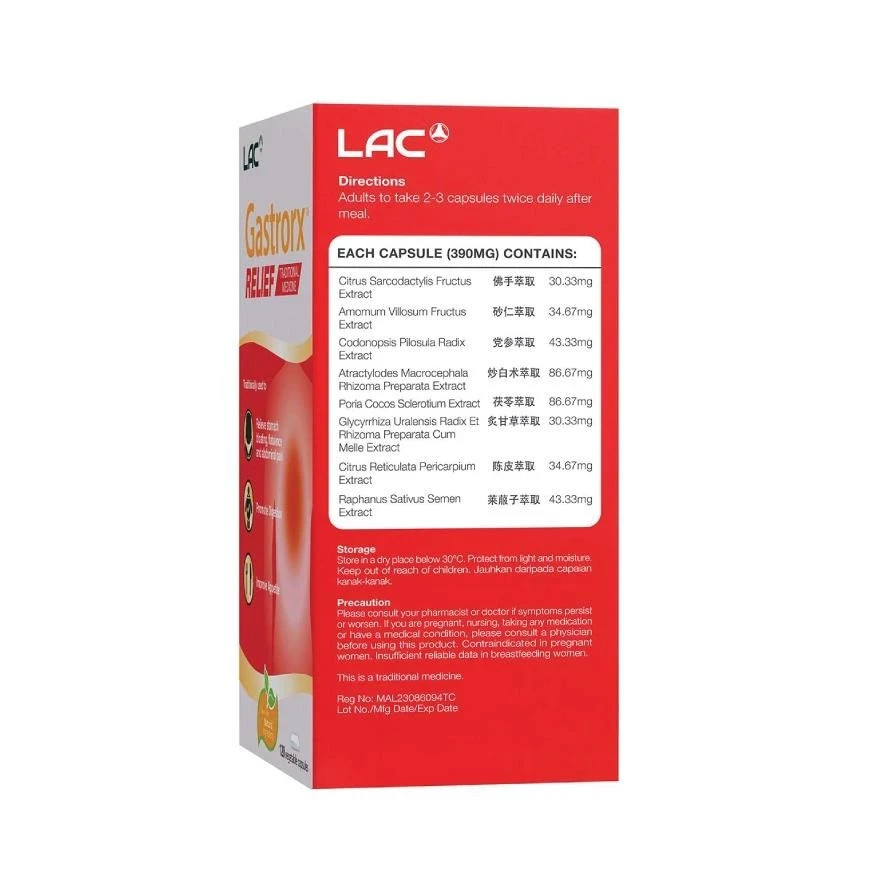 LAC Gastrorx Relief Capsule 120S