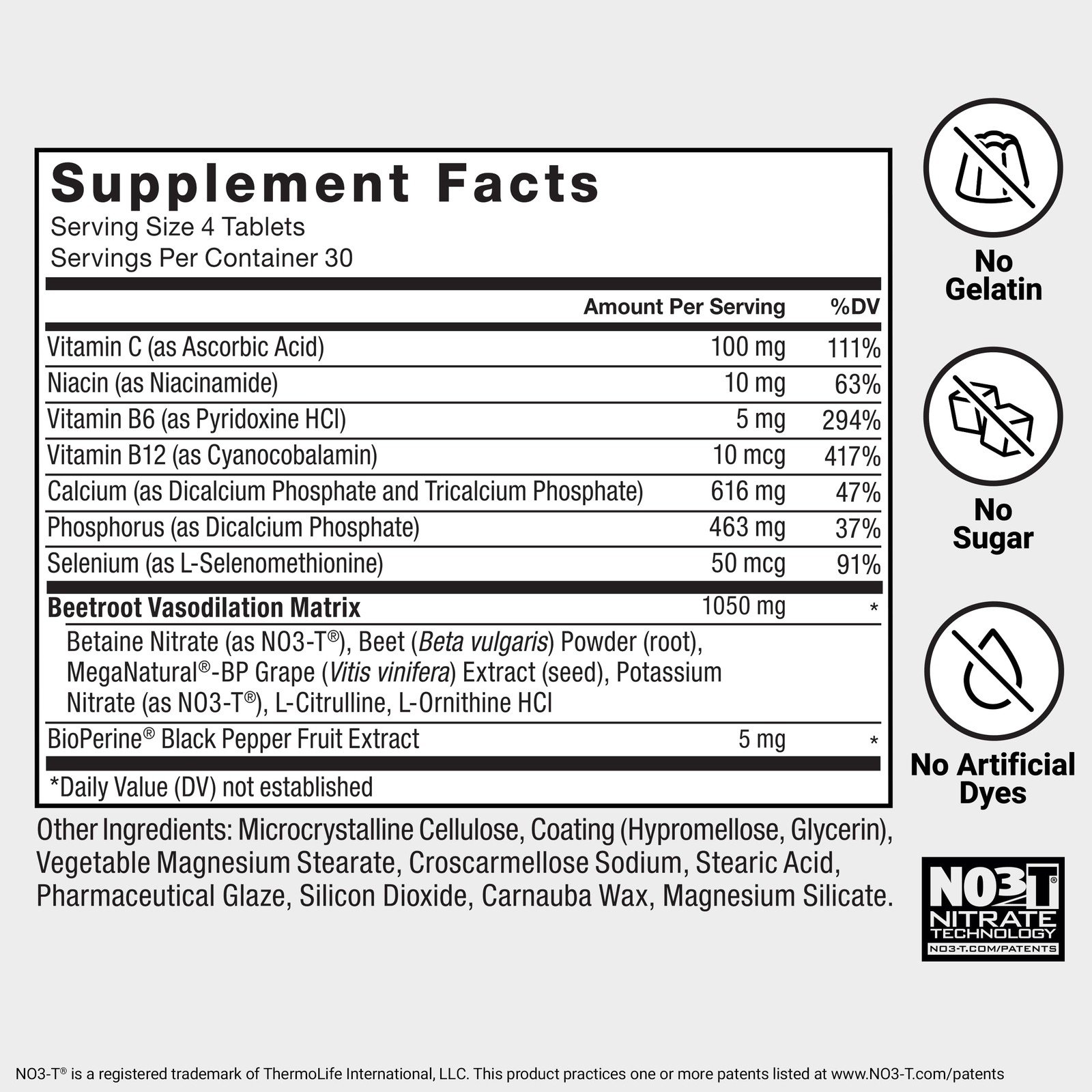 Force Factor Total Beets Blood Pressure Support & 120 Count (Pack of 1), Beet