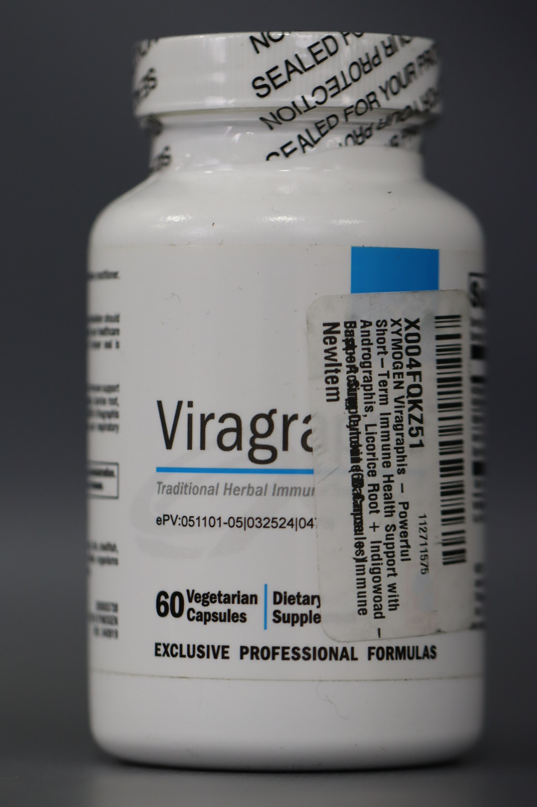 Viragraphis By Xymogen Herbal Immune Support 60 Vegetarian Caps Exp02- 02-2026