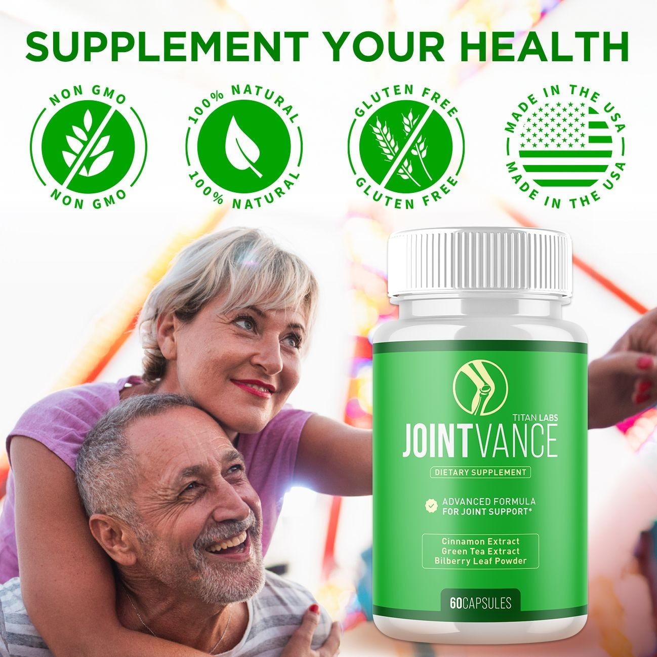 (2 Pack) JointVance Advanced Joints & Mobility Support Joint Vance 120 Capsules