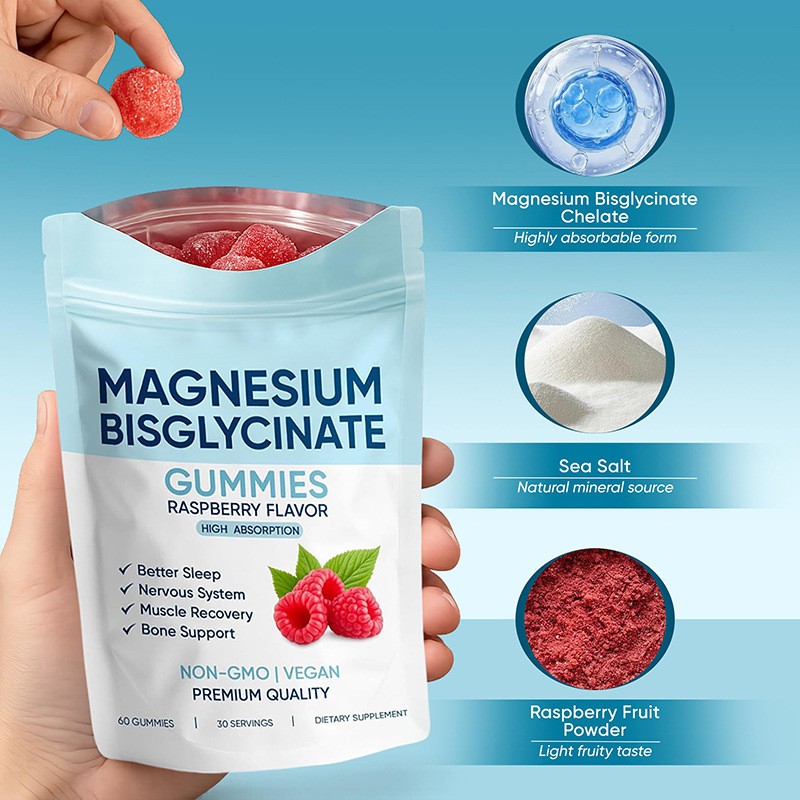Magnesium Bisglycinate Gummies, with 400mg Magnesium Bisglycinate Chelate USA
