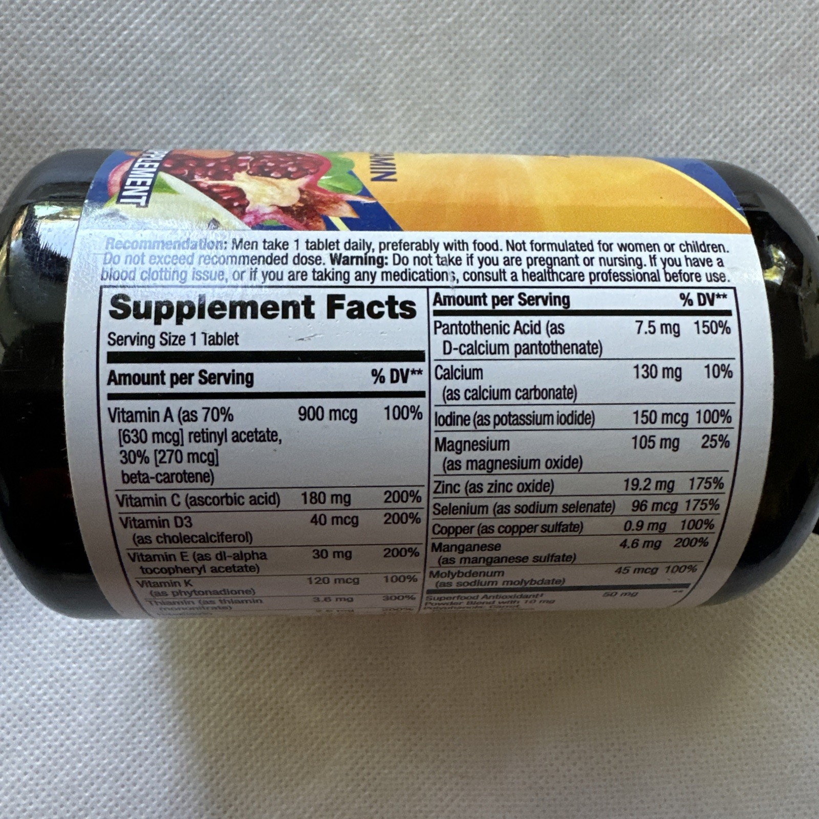 Nature’s Way Alive! Men’s 50+ Complete Multivitamin, 130-Tablets Exp 09/2026
