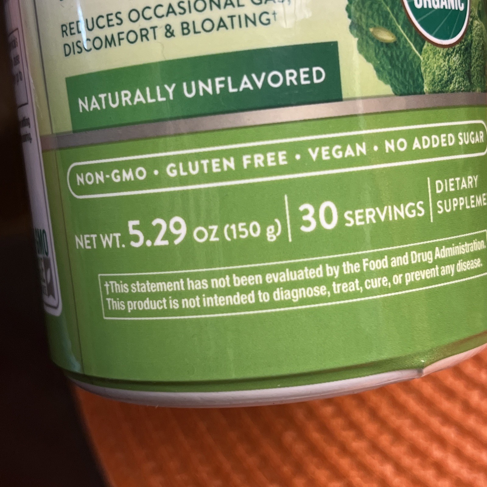3 Natures Truth Organic Greens+ Powder Vegan Gluten Free~5.29 oz ~20 SUPER FOODS