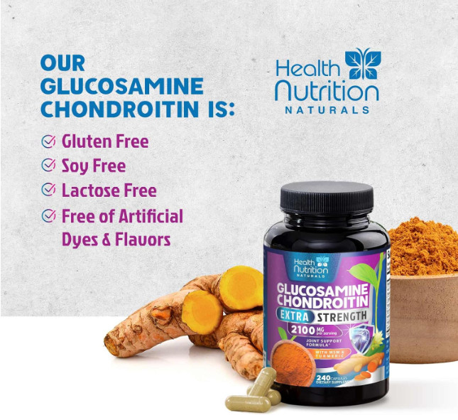 Joint Support Supplement with Turmeric and Boswellia –For Cartilage and Mobility
