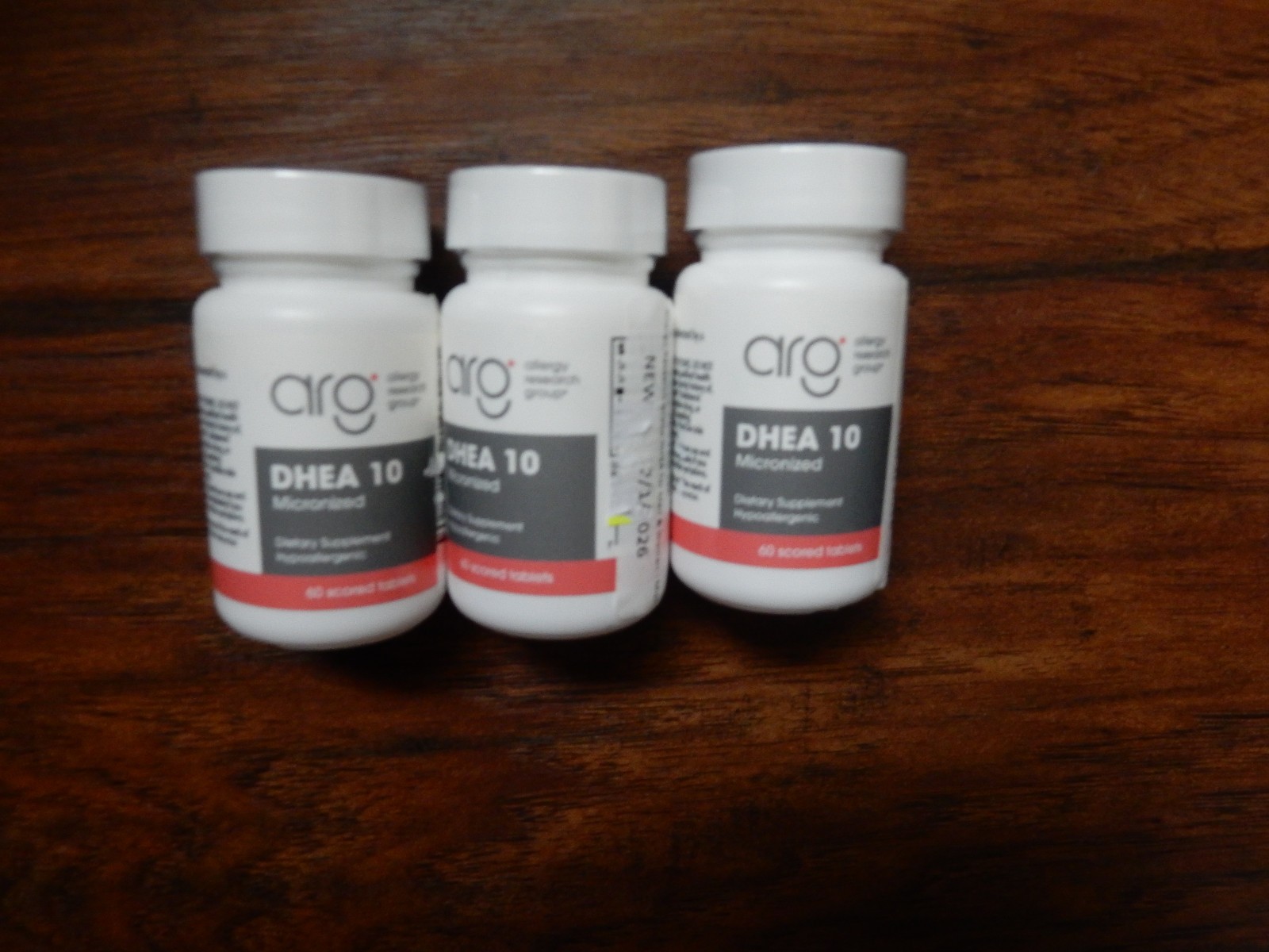 3 X Allergy Research Group DHEA 10, 60 Tablets- Expires 12/2026, Free Shipping!