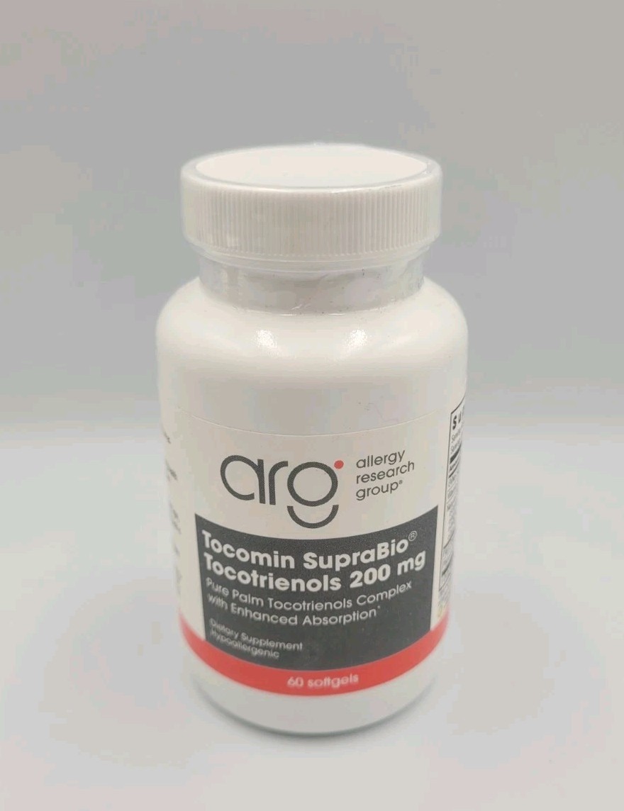Allergy Research Group Tocomin SupraBio Tocotrienols 200 Mg 60 Softgels
