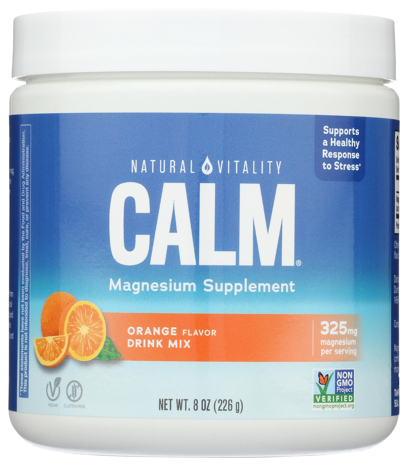 Natural Vitality Calm Magnesium Supplement, Anti-Stress 8 Ounce (Pack of 1)
