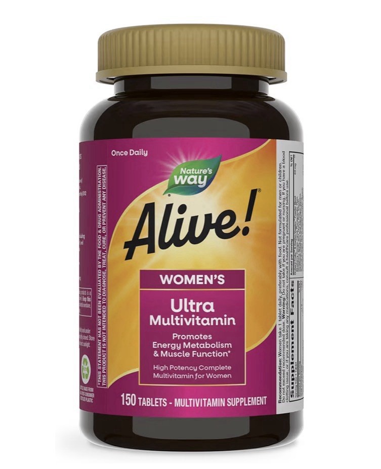 Nature’s Way Alive! Women’s Ultra Multivitamin -150 Tablets, Exp. 10/2026