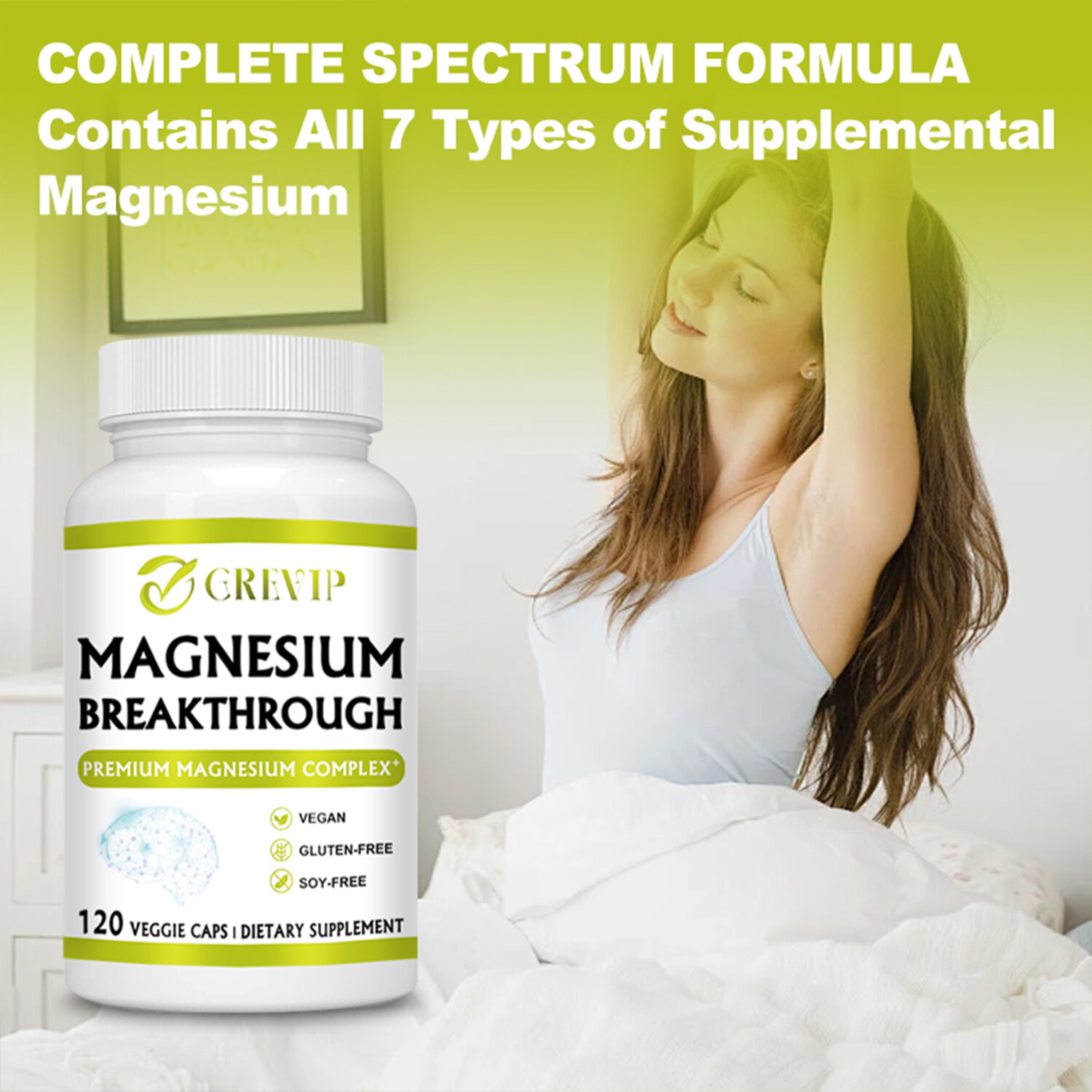 Magnesium Breakthrough 503mg – Cognitive Function, Sleep Aid – Magnesium Chelate