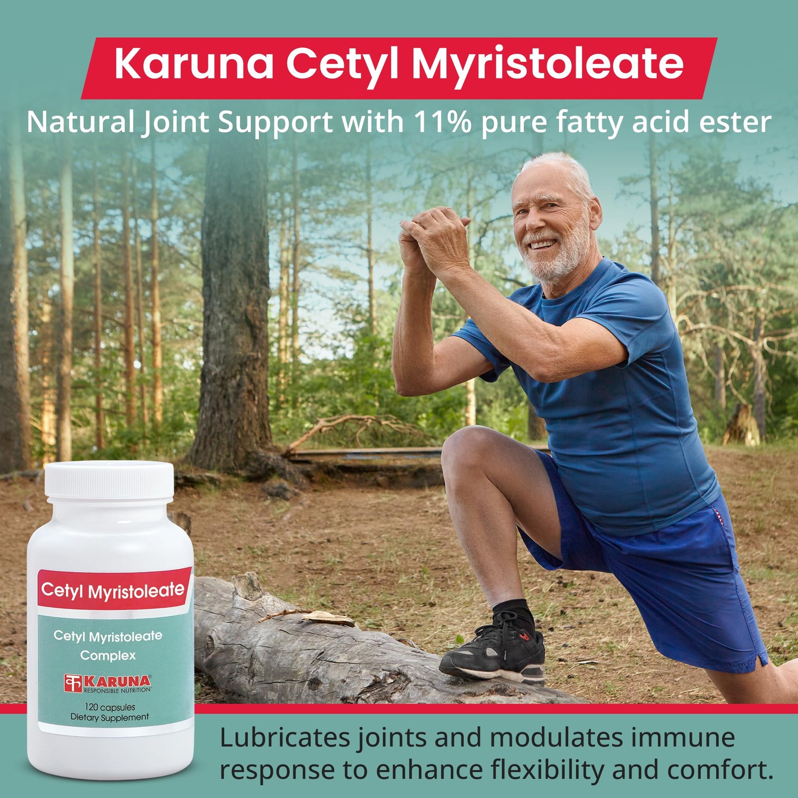 Karuna Cetyl Myristoleate 120 Capsules | Supports Joint 120 Count (Pack of 1)