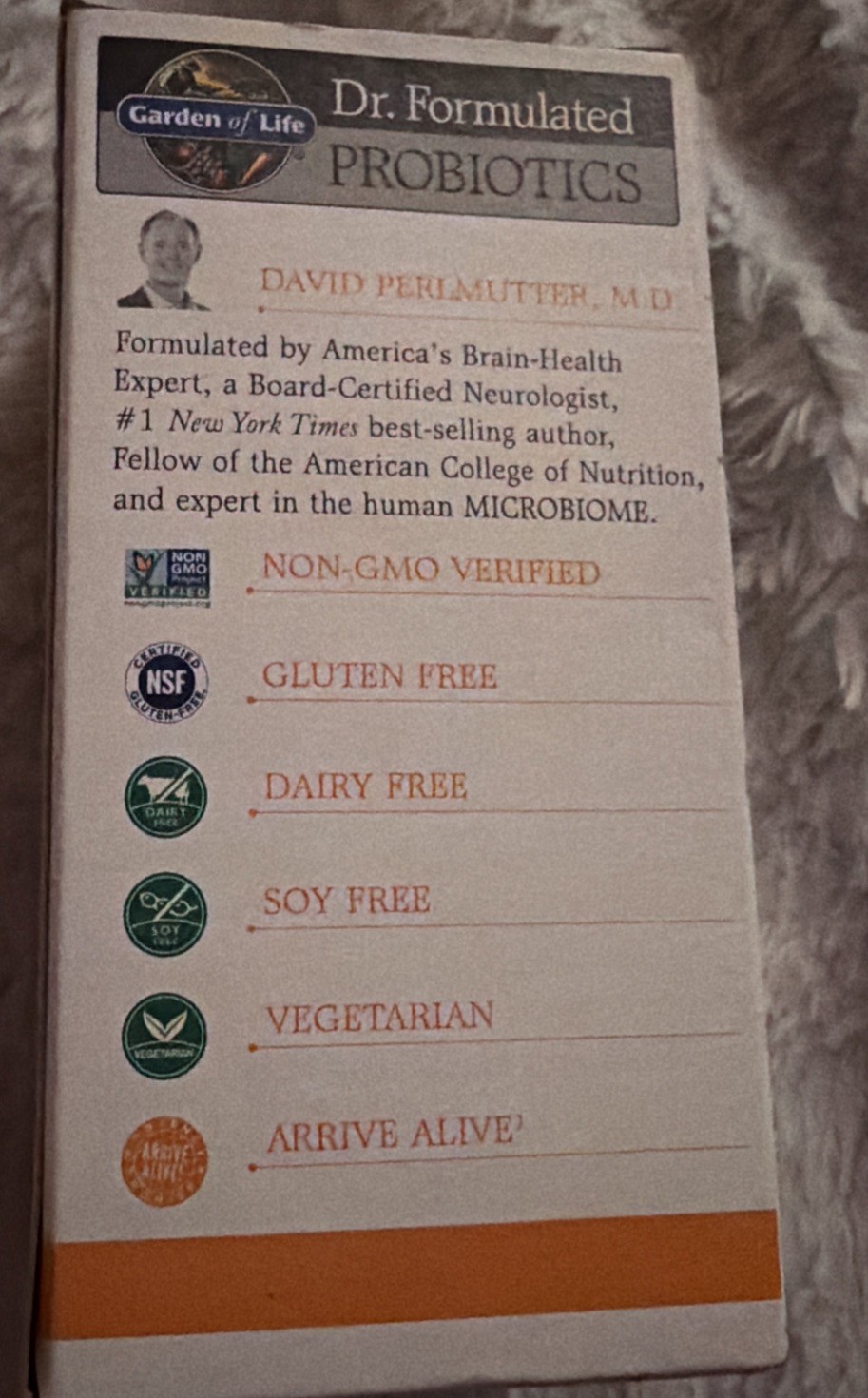 Garden of Life Dr. Formulated Probiotics 30 Billion 30 Veg Caps Exp 02/2027