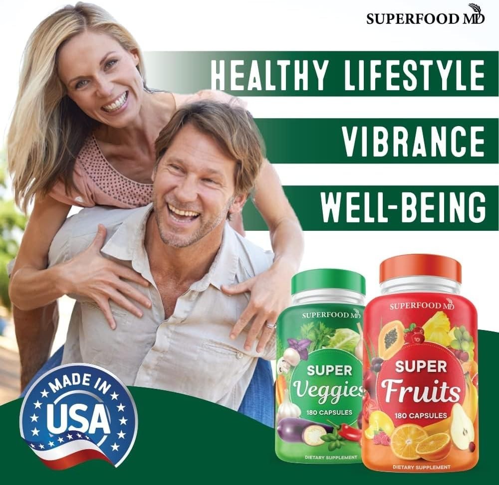 Ultimate Superfood Blend – 360 Olive Leaf-Infused Fruit & Veggie Capsules