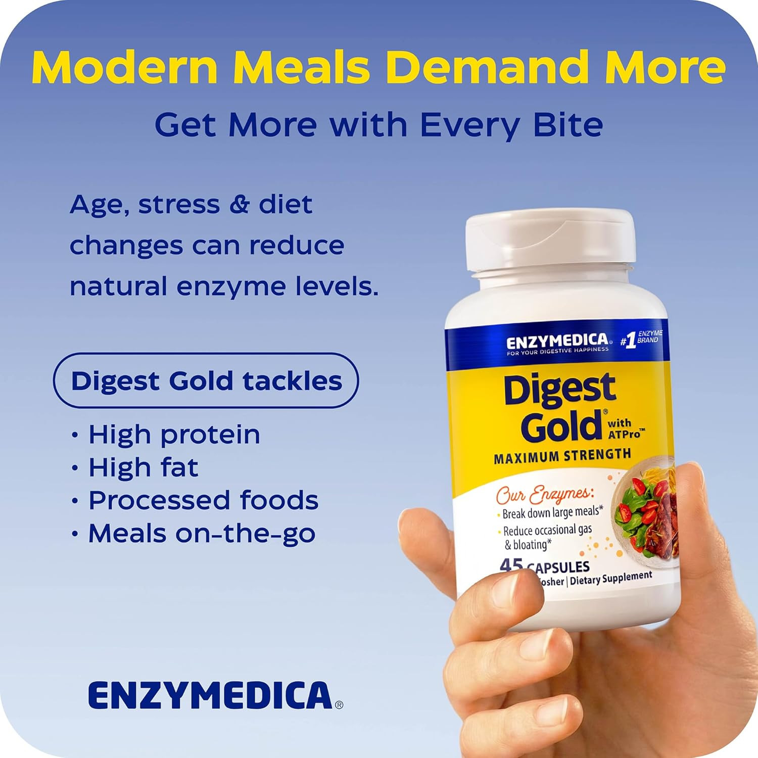 Enzymedica, Digest Gold, 45 Veggie Capsules