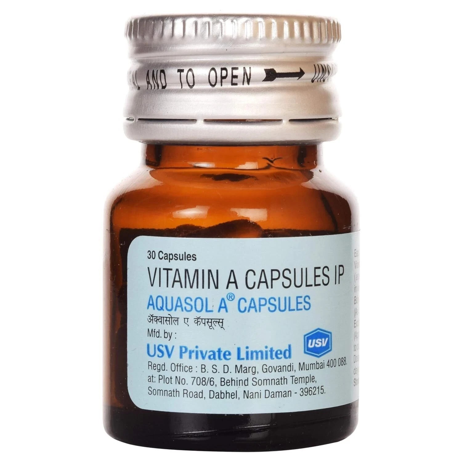 Aquasol A – Bottle of 30 Capsules S839