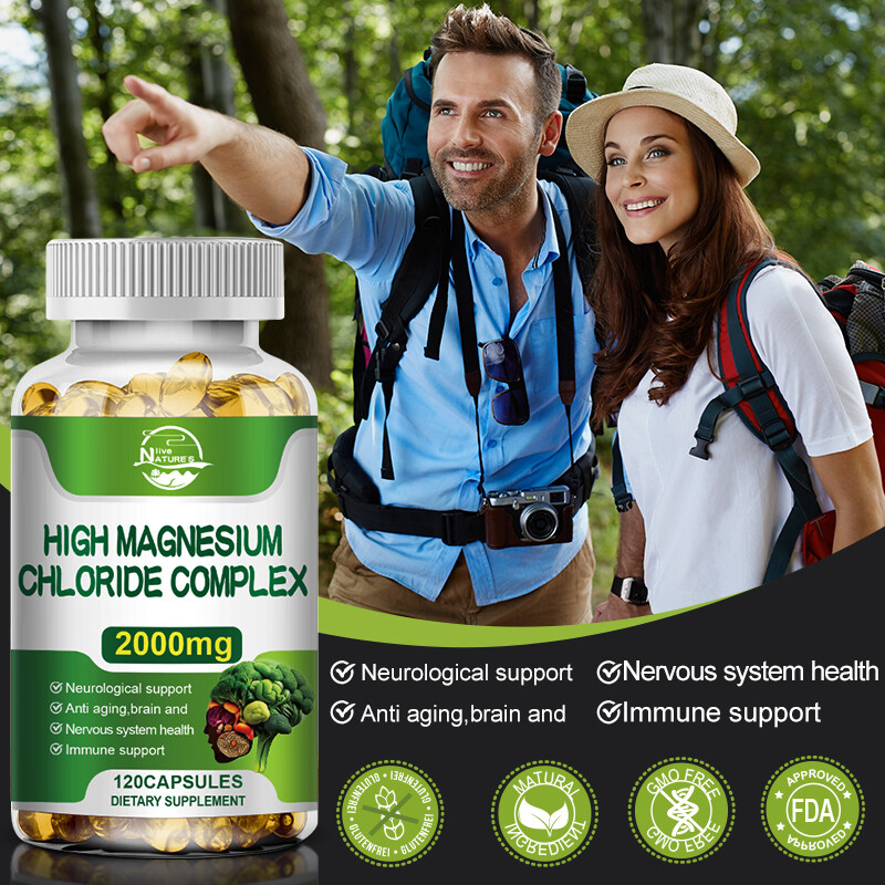 Magnesium Citrate Capsules-2000mg of Magnesium Citrate & Oxide 10/60/120 Caps