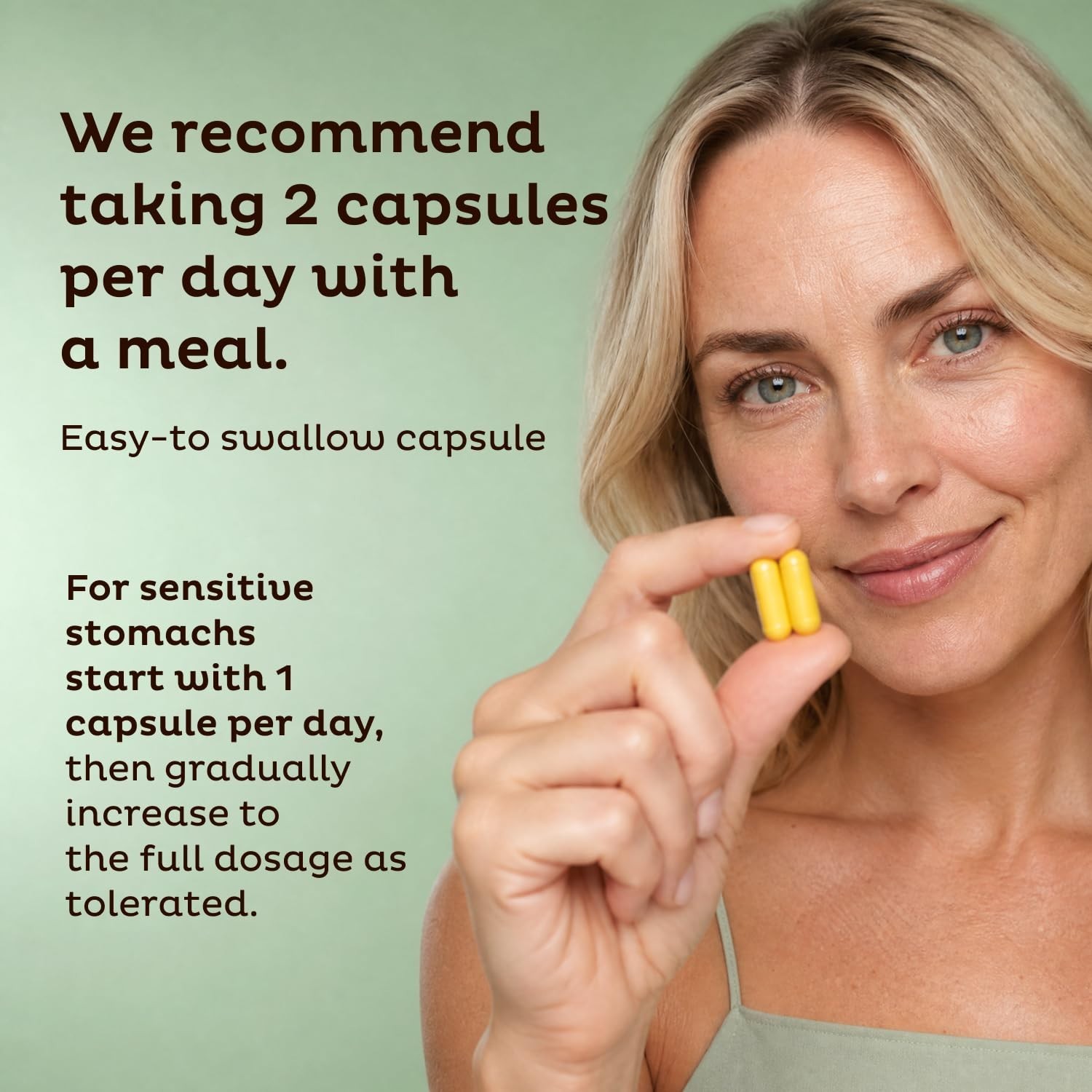 Gut Health Support Supplement – Digestive Relief for Gas & Bloating, 60 Caps x2