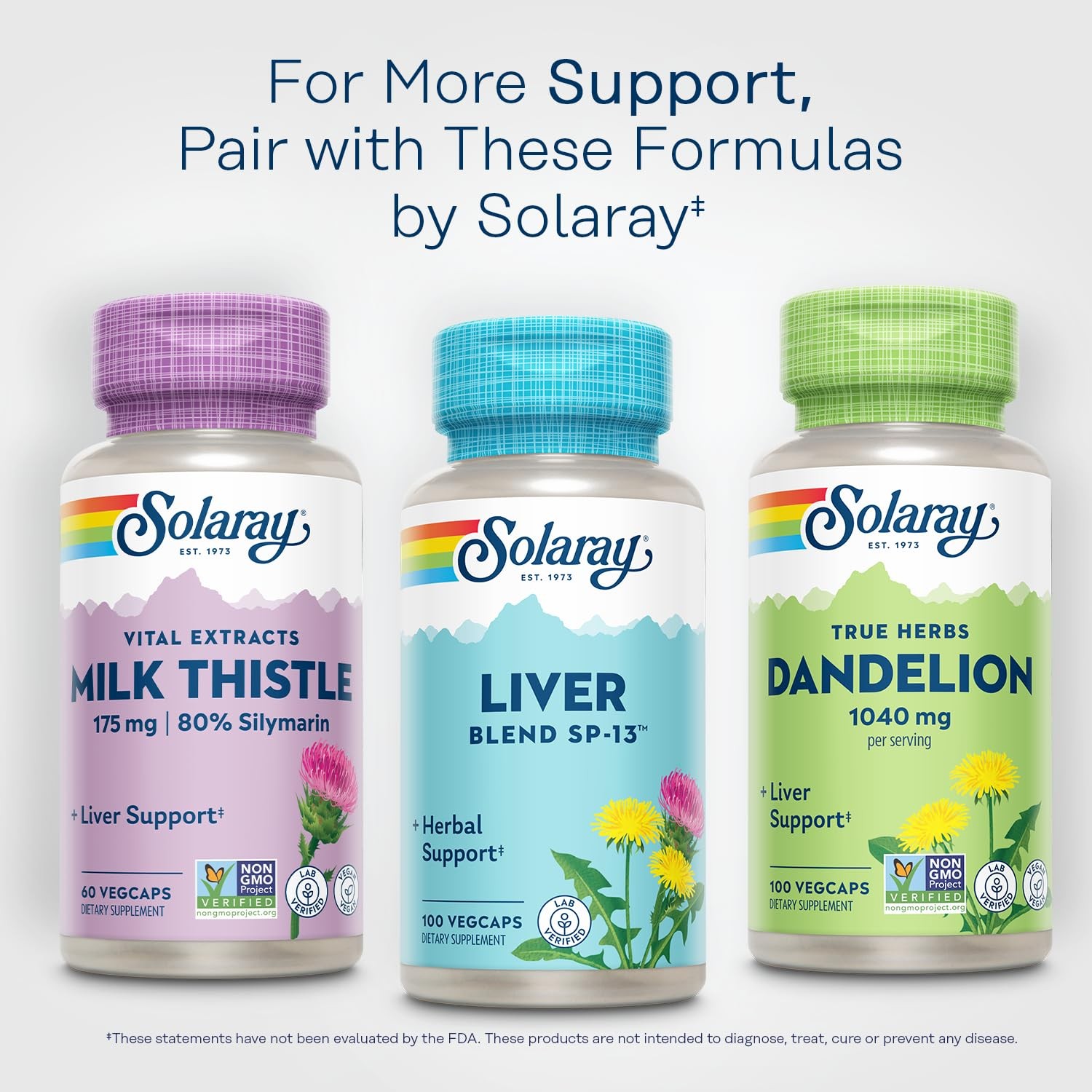 SOLARAY Liver Blend SP-13 – Traditional Herbal Support 100 Count (Pack of 1)