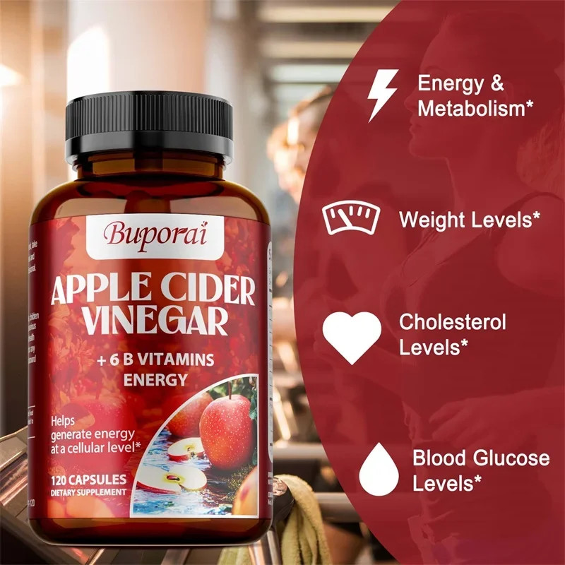 Apple Cider Vinegar 120pcs – Reduces Bloating, Promote Digestive & Immune Health