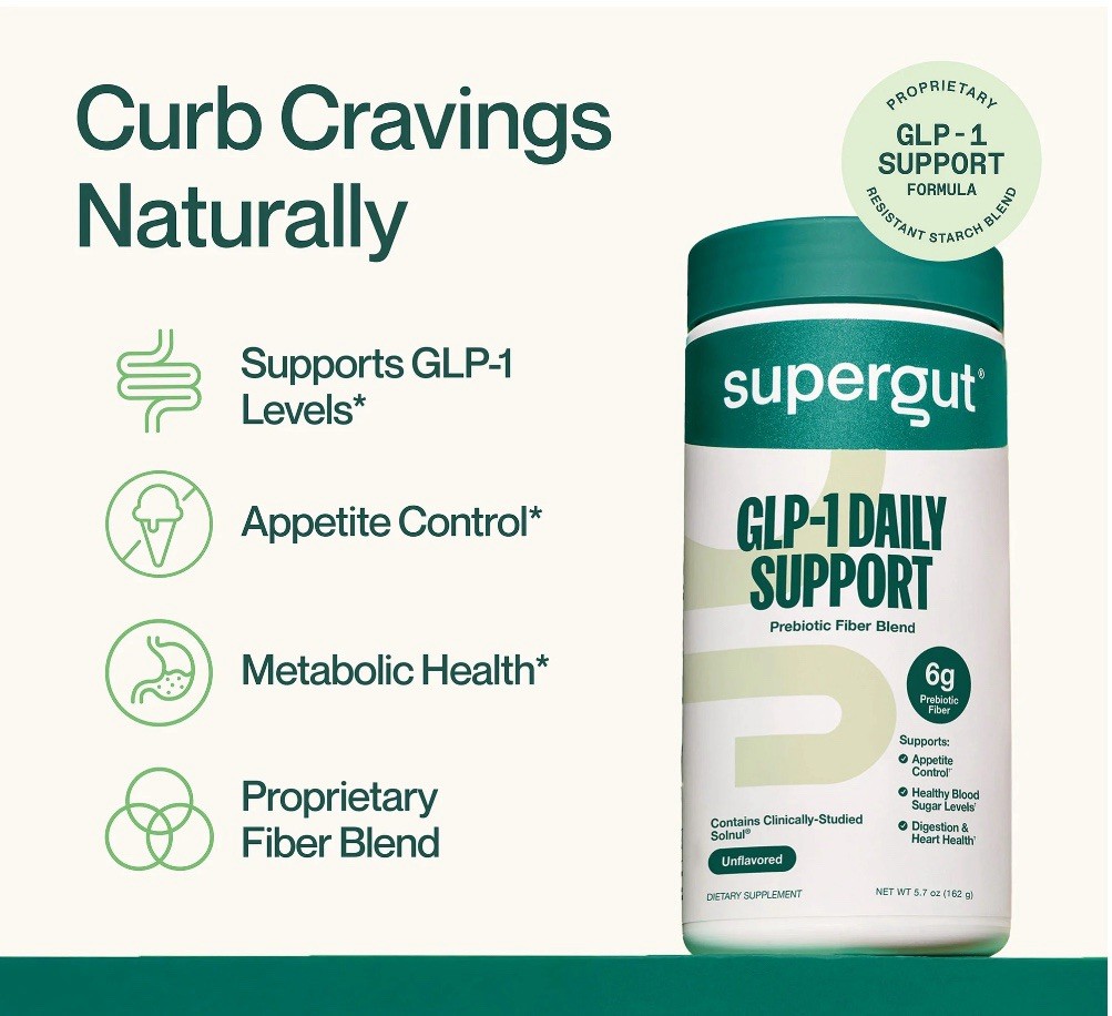 Supergut Daily Support-Unflavored Prebiotic Powder,High Fiber Blend(Pack Of 2)