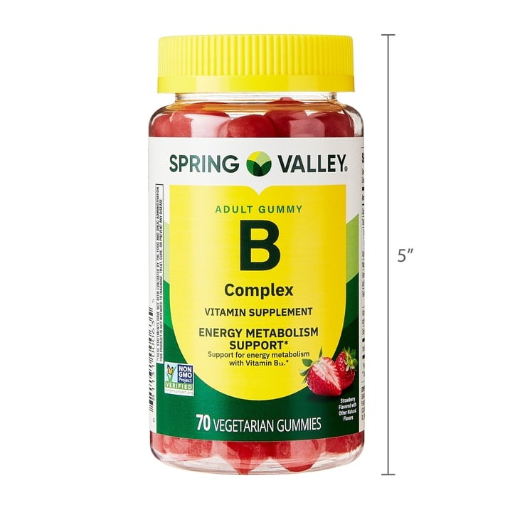 Spring Valley Vitamin B Complex Strawberry Gummies, 70 Count