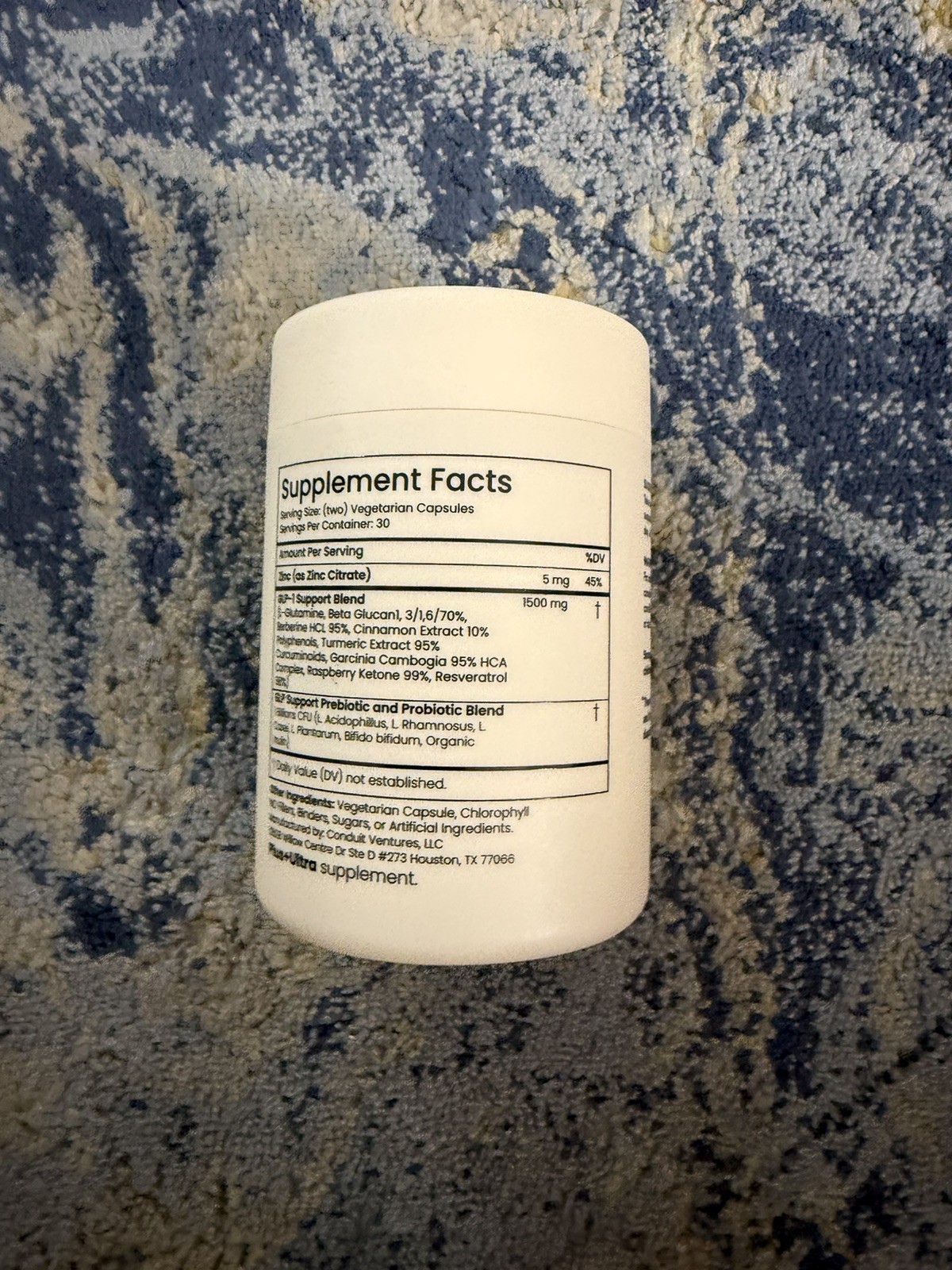GLPLUS+ Support Supplement All Natural , 60 Vegetarian Capsules, Exp. 12/28