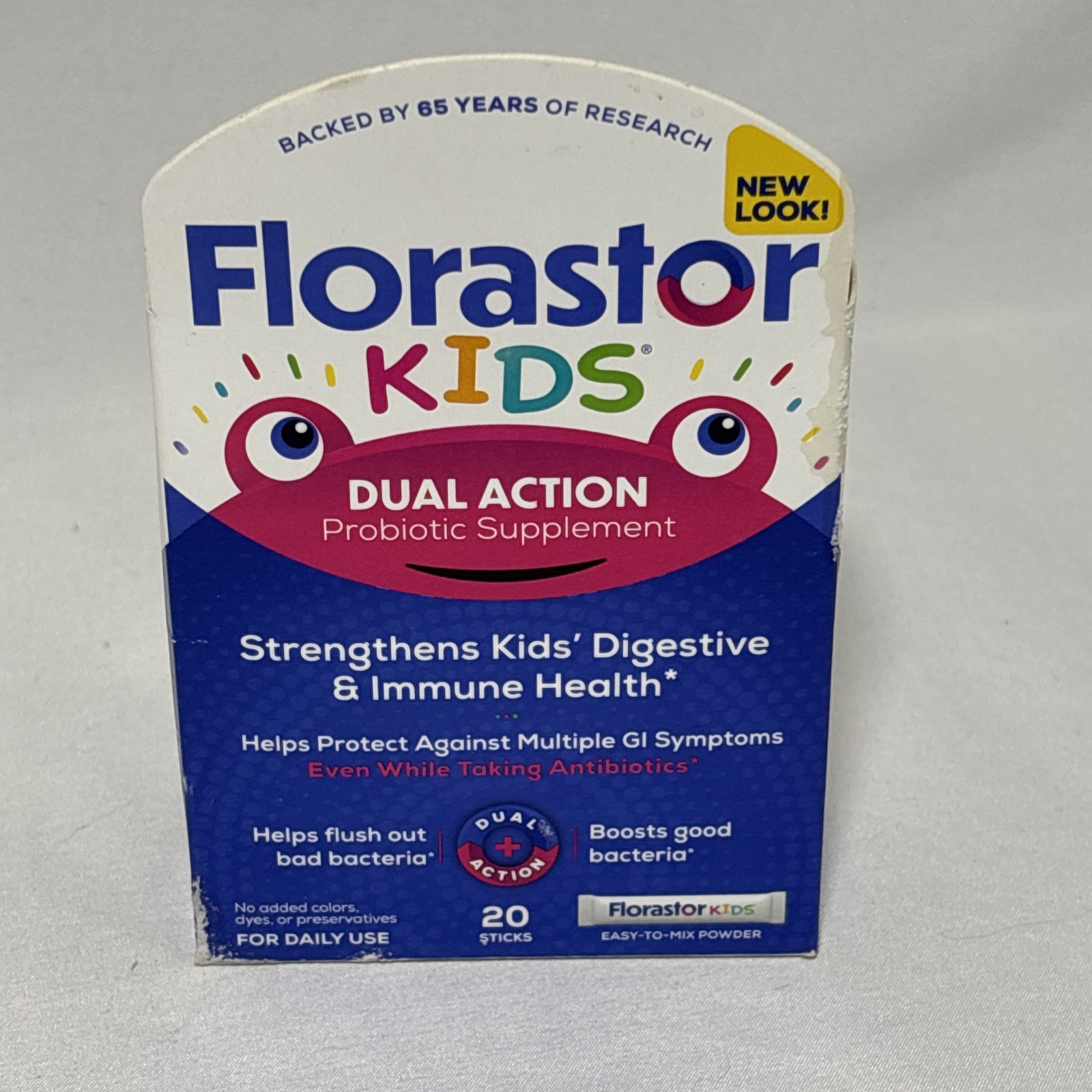 Florastor Kids Dual Action Probiotic Supplement – 20 Sticks EXP: 09/26