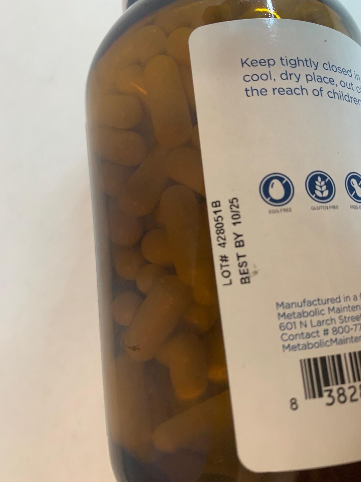Metabolic Maintenance Magnesium Citrate 240 Capsules Exp 10/2025