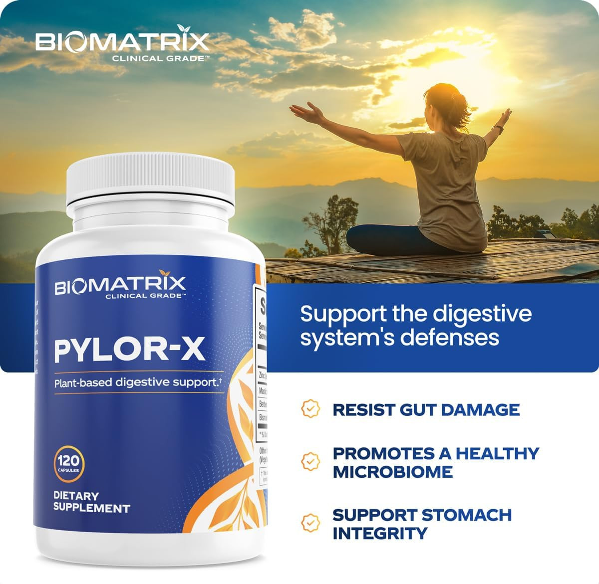 Pylor-X Gut Health Supplement – Mastic Gum, Berberine, Zinc Carnosine & Bismuth