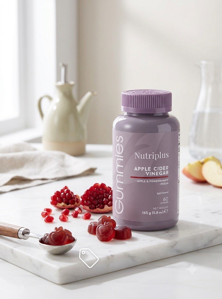 Gummies Nutriplus Apple Cider Vinegar 60 Gomitas Vinagre De Manzana Granada