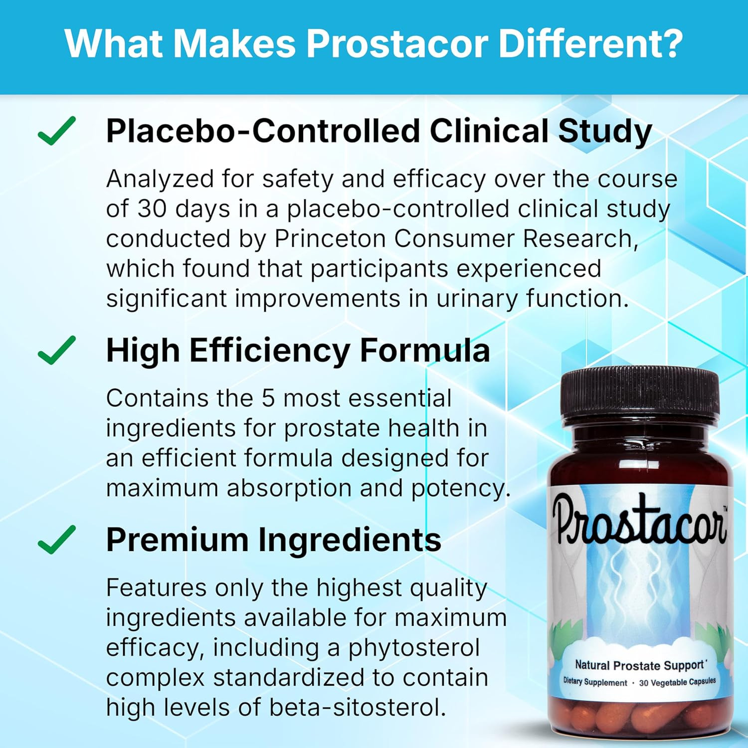 Natural Prostate Support Supplement – Non-Gmo, Vegan, Gluten-Free