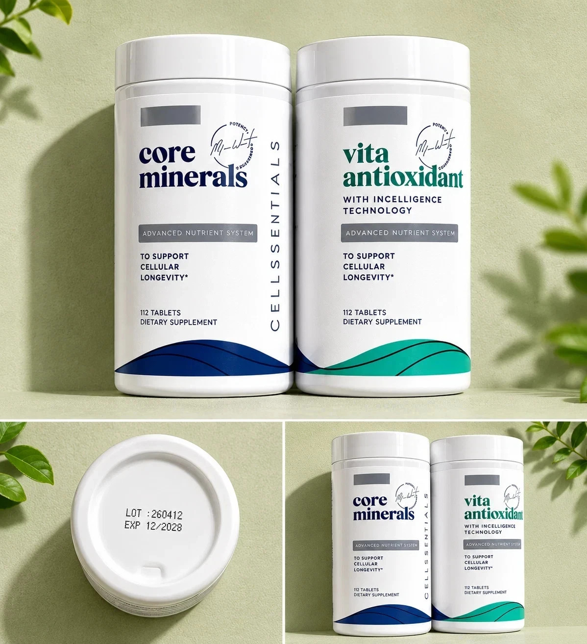 USANA CellSentials Vita Antioxidant + Core Minerals Latest Formula Exp 12/28