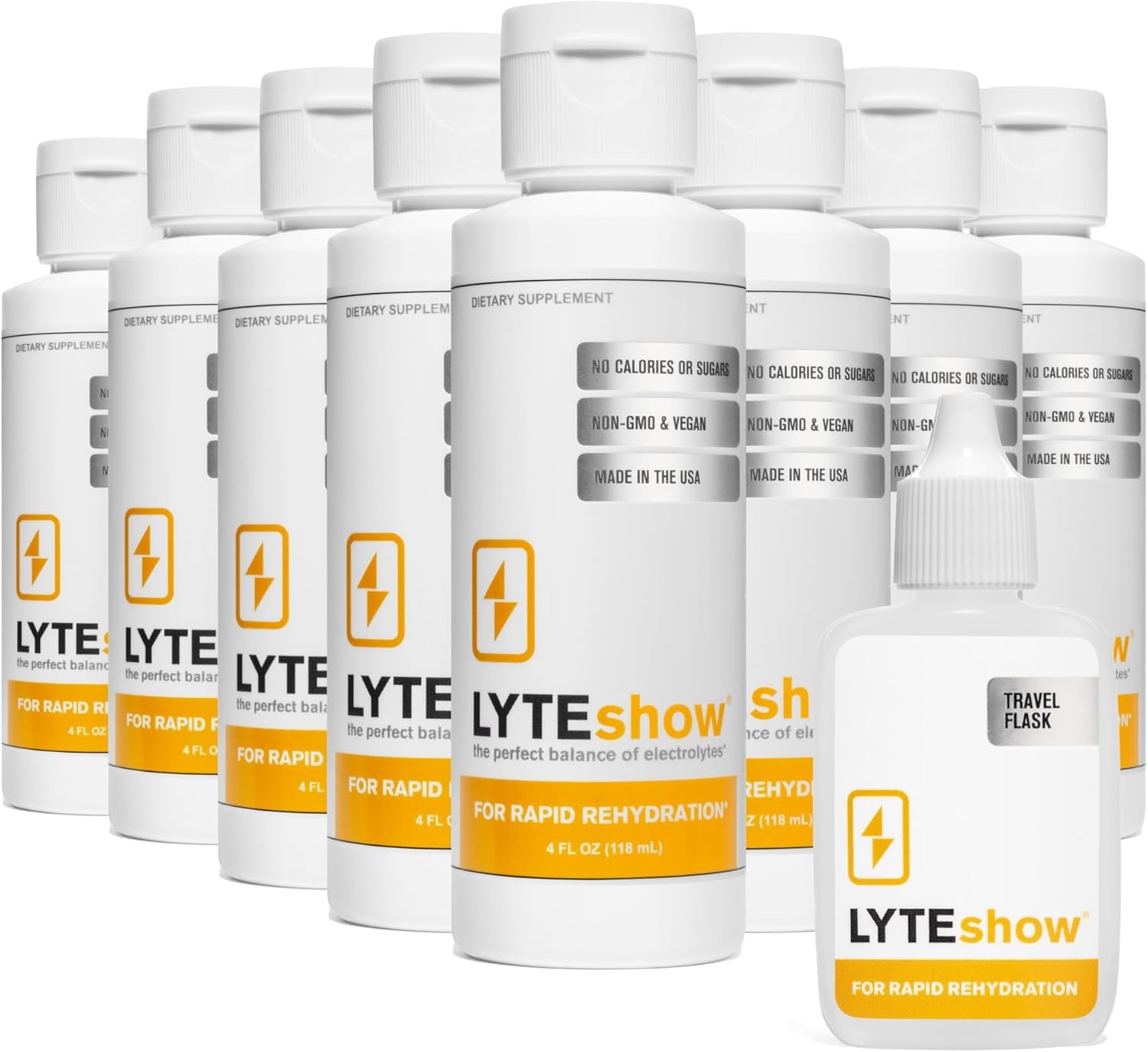 LyteShow Sugar-Free Electrolyte Supplement for Hydration and Immune Support – 40