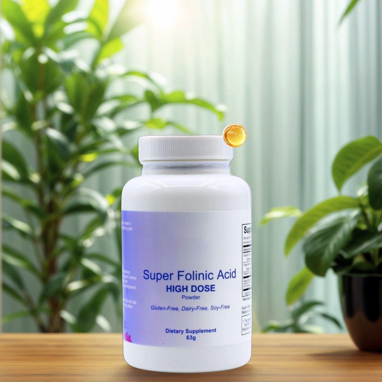 1 Pack Super Acid Folinic High Dose Gluten Powder Free Dairy Free Soy Free New