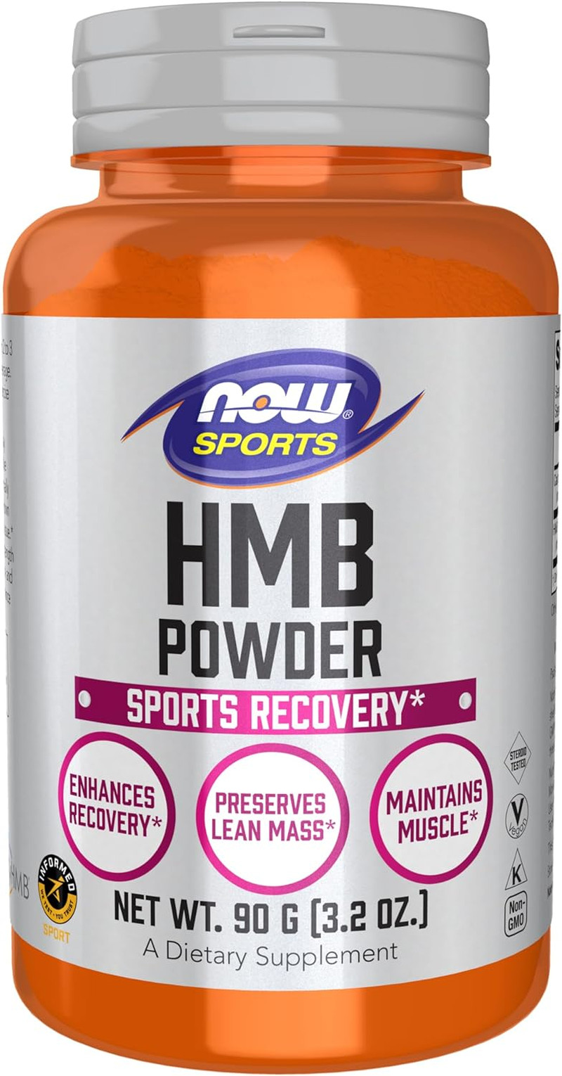 NOW Sports HMB (Β-Hydroxy Β-Methylbutyrate) Powder, Sports Recovery, 3.2 oz