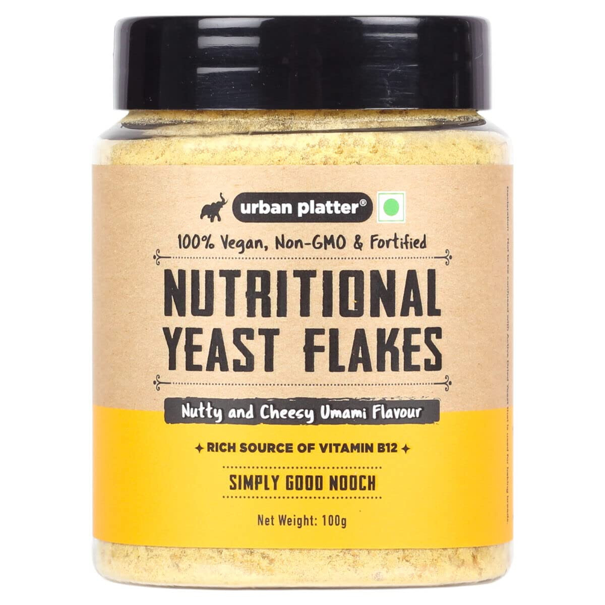 Nutritional Yeast Flakes 100gm with Vitamin B12 Gluten Free Nutty & Cheesy Taste