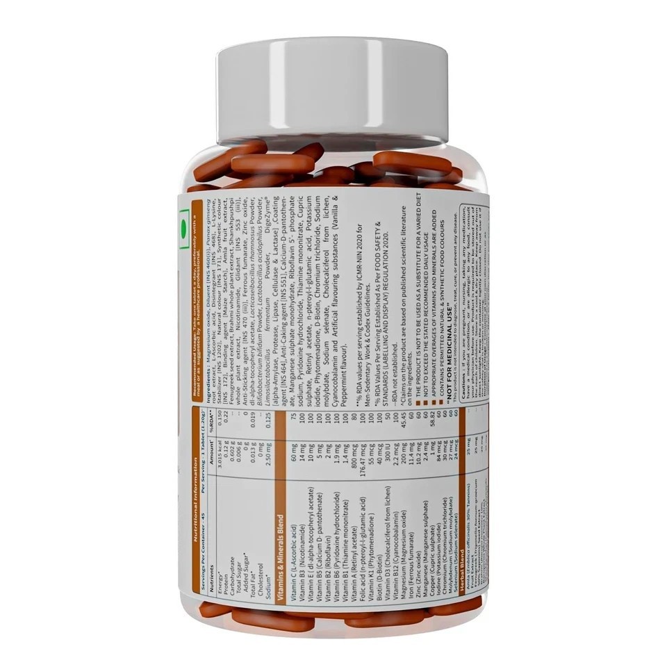 True Multivitamin With Unique Herbal Blend , Vitamin C B D , Iron & Magnesium S0