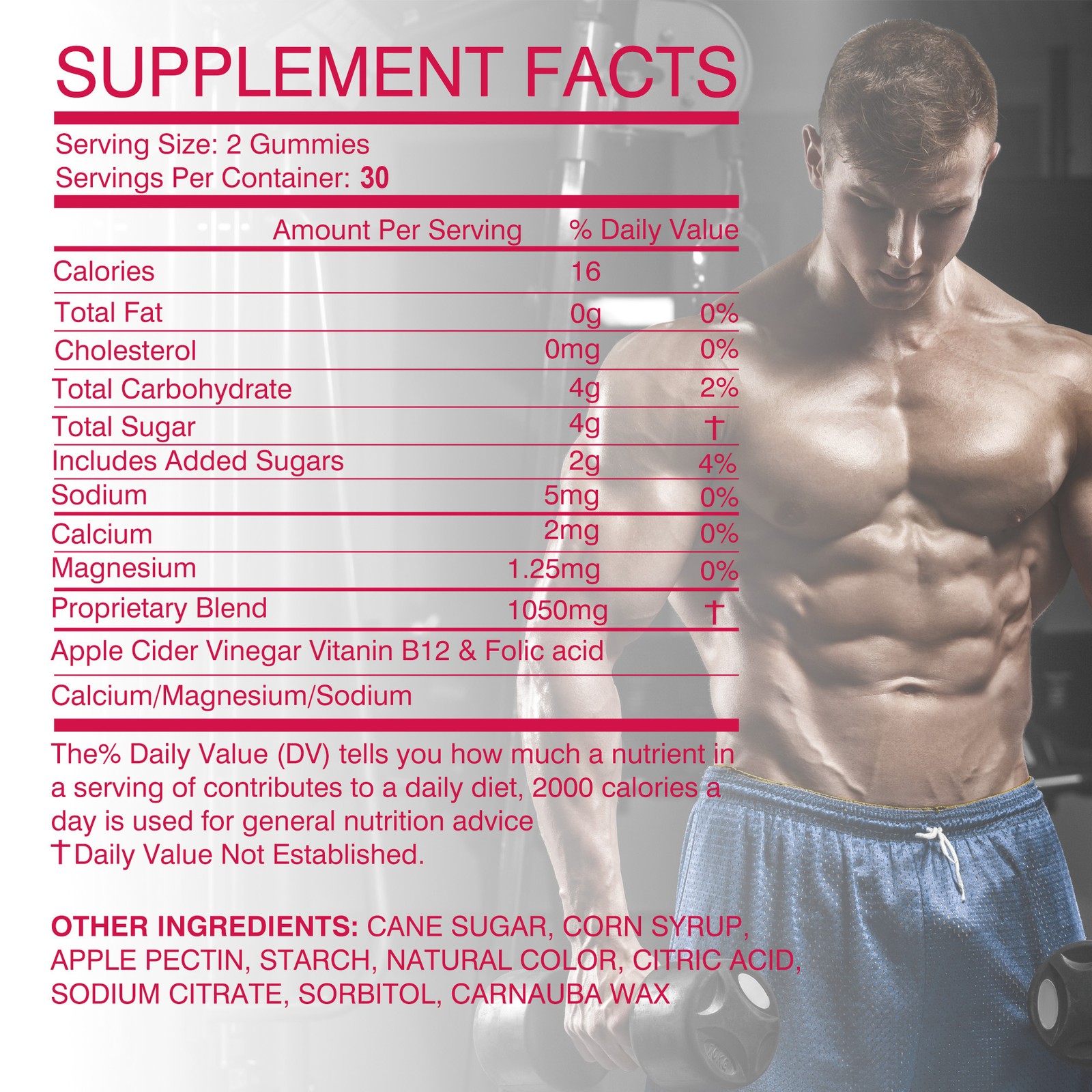 Vital Grow XL Male Gummies – Enhances Energy and Endurance, Muscle Recovery