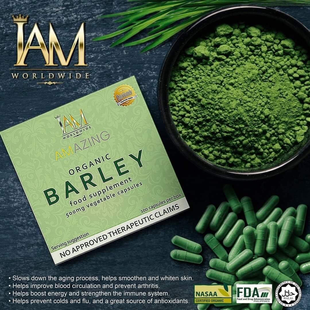 3 Boxes Barley Capsules-FREE SHIPPING, FACTORY SEALED)new Packaging