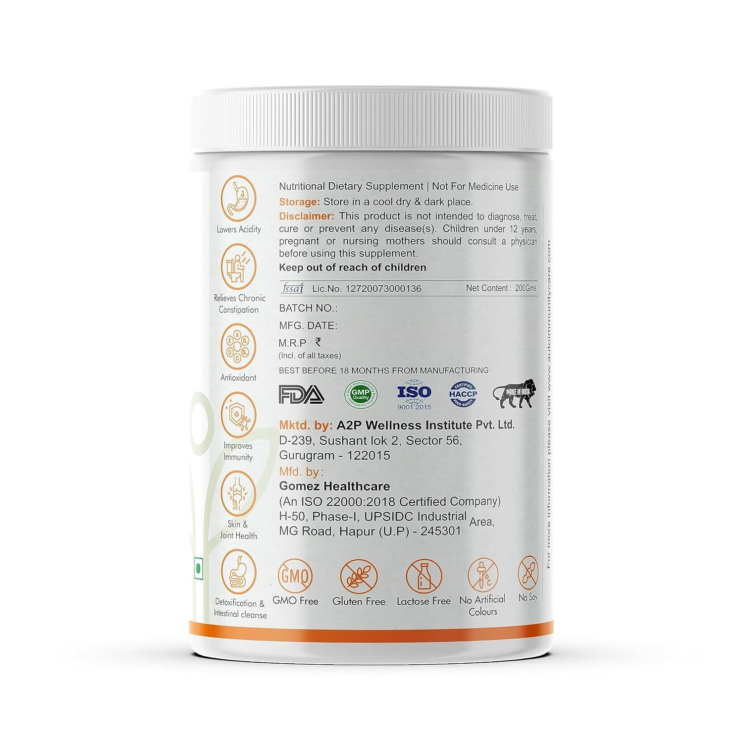 Autoimmunity Care Vitamin C Care Powder 150gm