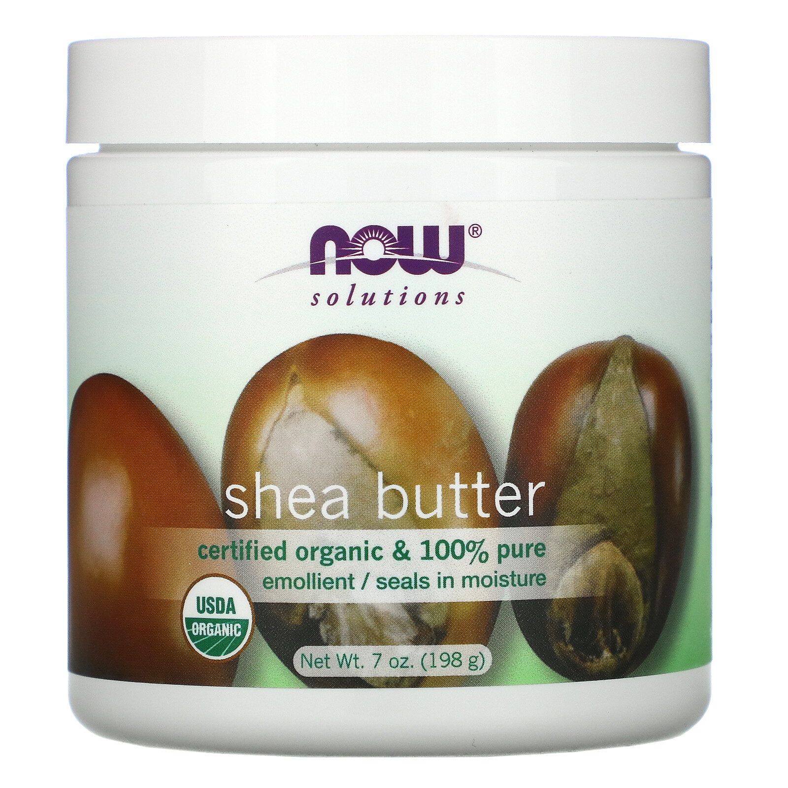Now Foods Solutions Shea Butter Certified Organic 7 fl oz 207 ml Hexane-Free,