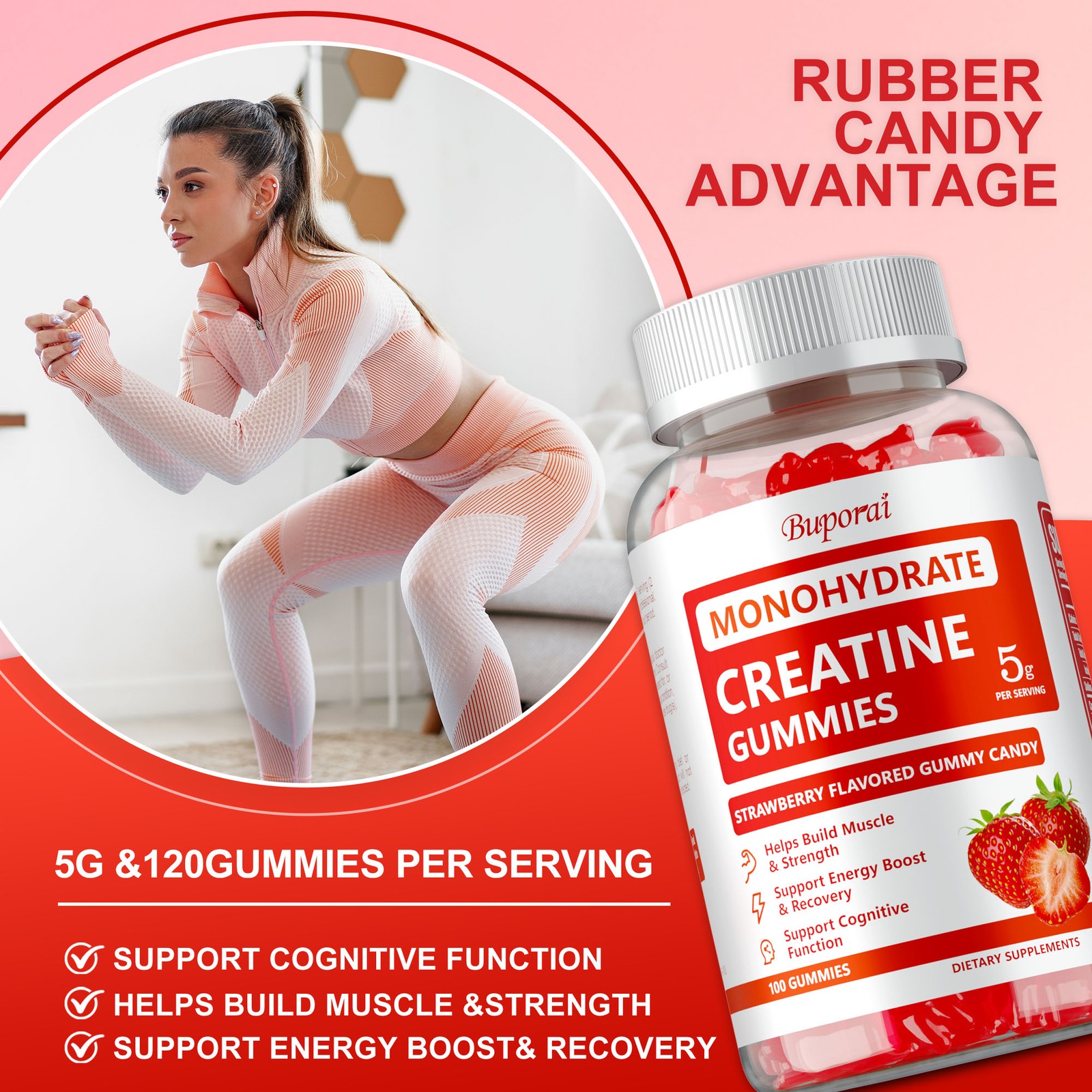 Creatine Monohydrate – Enhances Energy and Recovery, Improves Muscle Strength