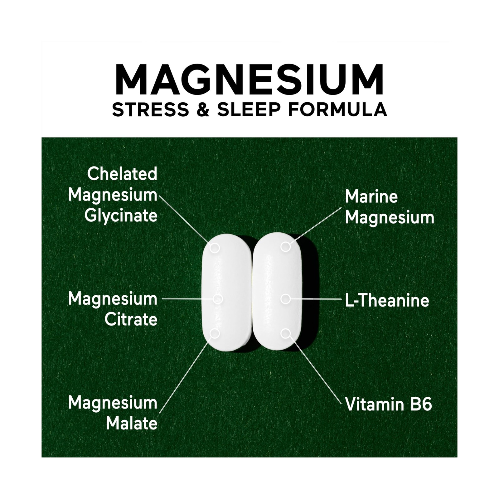Smarter Nutrition Magnesium Complex – Chelated Magnesium Glycin… FAST USA SHIP
