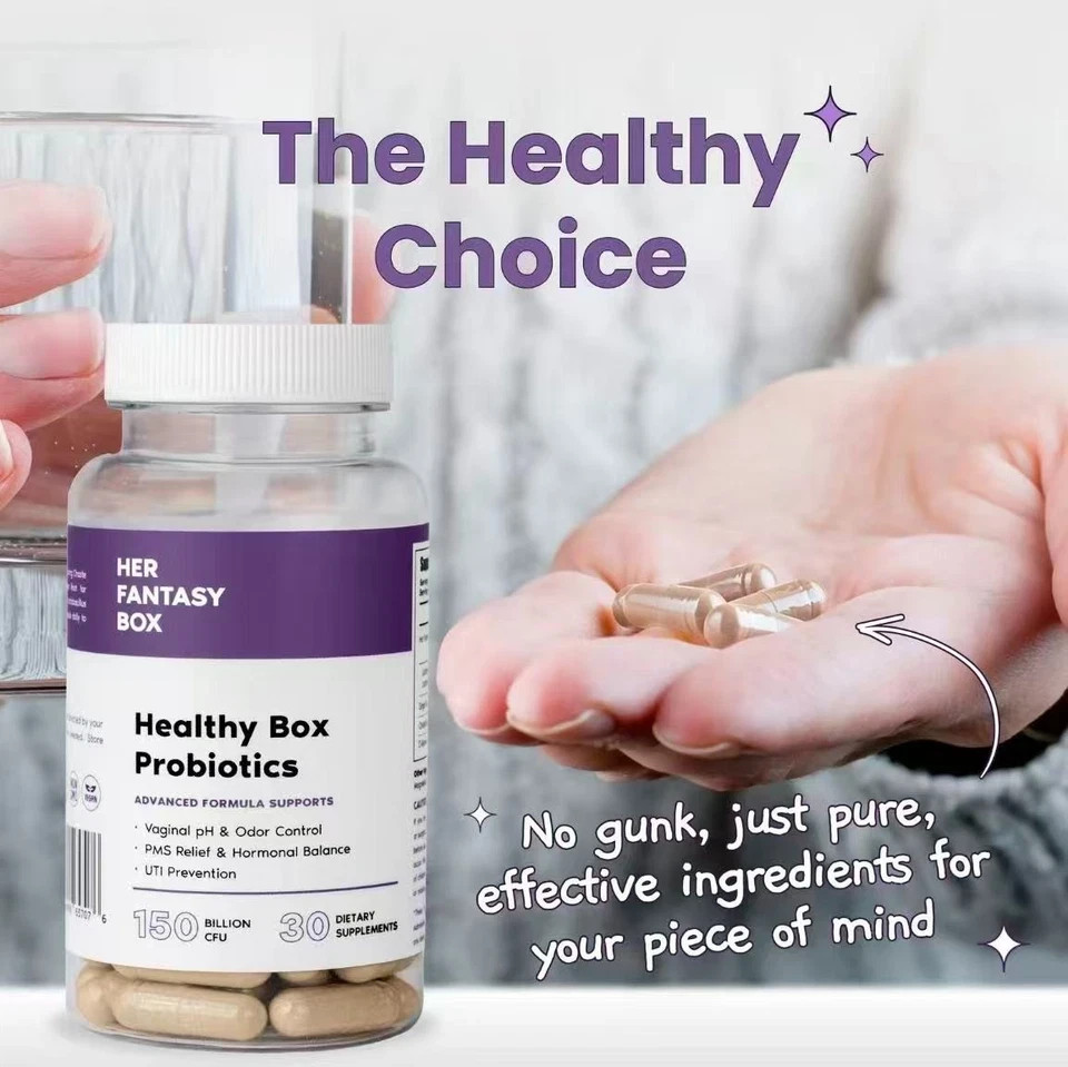 Her Fantasy Box Healthy Box Probiotics 30 Capsules Vaginal Health Support