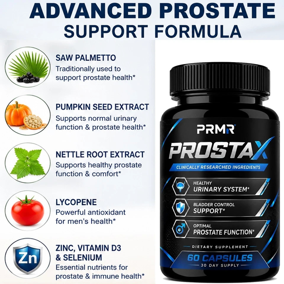 ( 1 Pack ) ProstaX Support Complex Premium Prostate Health Supplement 60 Capsule