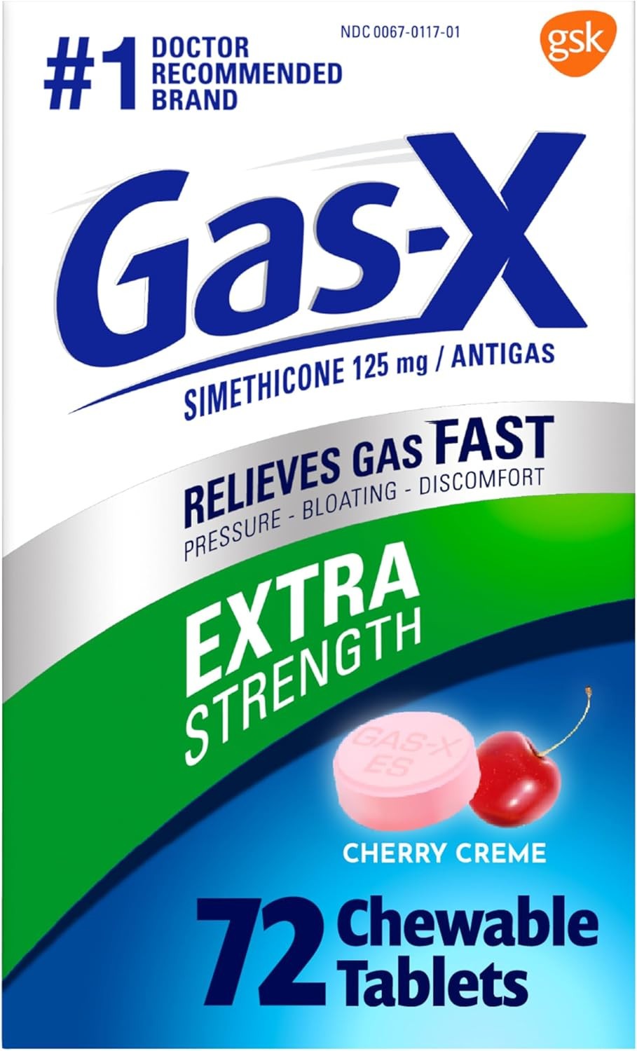 Extra Strength Chewable Gas Relief Tablets with Simethicone 125 Mg for Bloating